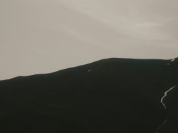 ein-vogel-der-uber-einen-berg-mit-himmelshintergrund-fliegt-hB47XP1aBYo