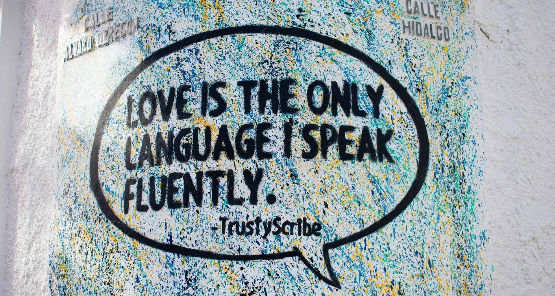 ein-graffiti-an-der-seite-eines-gebaudes-das-besagt-dass-taube-die-einzige-sprache-ist-i-WkOJAYJtGtk