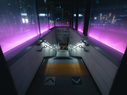 ein-bahnhof-mit-lila-lichtern-an-den-wanden-wc5F6AmvuIU