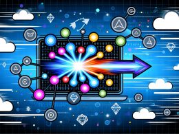 Modernes Dashboard mit leuchtenden Triggerpunkten als Knoten eines neuronalen Netzwerks, abstraktem Conversion-Diagramm, dynamischen Pfeilen und Code- sowie API-Elementen im Hintergrund, in blauer und Neon-Orange-Farbpalette.