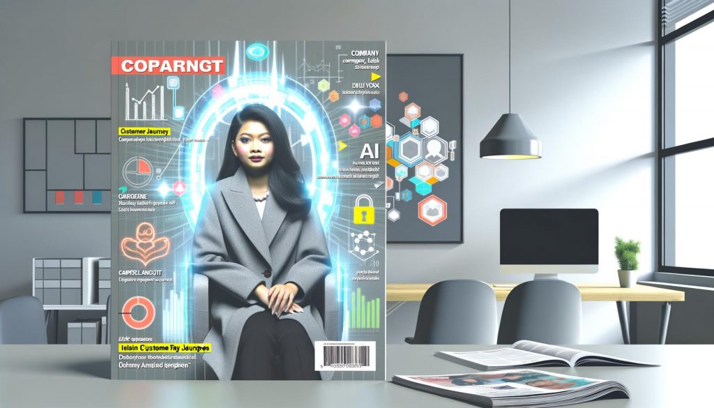 Stylisierter Geschäftsführer sitzt vor transparentem CRM-Dashboard mit visualisierten Datenströmen und farbenfrohen Analysen, im Hintergrund ausgegraute Excel-Listen.