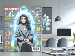 Stylisierter Geschäftsführer sitzt vor transparentem CRM-Dashboard mit visualisierten Datenströmen und farbenfrohen Analysen, im Hintergrund ausgegraute Excel-Listen.