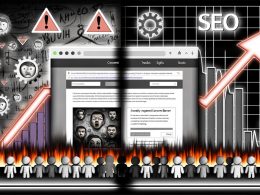 Zweiteilige digitale Grafik: Links ein blockierendes, schlechtes Consent-Banner mit frustrierten Usern, rechts eine moderne Website mit dezenter Zustimmungseinholung, zufriedenen Usern und steigendem Google-Ranking.