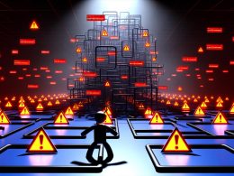 Illustration eines überforderten Googlebots, gefangen im digitalen Labyrinth aus URL-Parametern, Session-IDs und endlosen Crawl-Schleifen mit Warnsymbolen, während wichtige Webseiten im Schatten verschwinden.