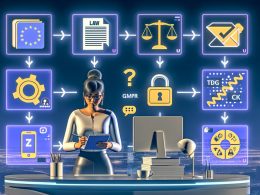 Moderne Grafiken und Illustrationen zu DSGVO-Compliance im Online-Marketing mit Fokus auf Consent-Management, Tool-Auswahl, rechtliche Symbole und technische Lösungen für den Datenschutz.