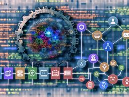 Futuristische Illustrationen eines GPT Scheduler Workflows: Gantt-Chart mit Zahnrädern und KI-Kugel, technische Infografik der Hauptkomponenten, Praxisbeispiel mit Dashboard und Automatisierung, typische Fehlerquellen wie kaputte Prompts und Security-Lecks, sowie ein von KI-Agenten genutzter Control Room.