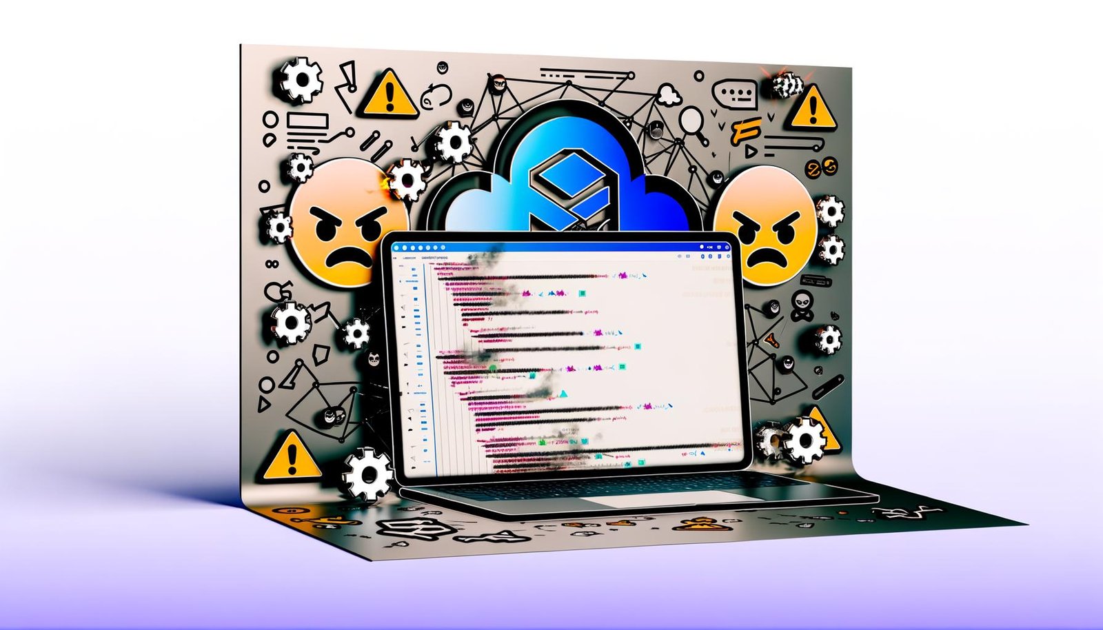 Titelseite mit Laptop und GitHub Actions Workflow in YAML, umgeben von Automatisierungs- und Sicherheits-Symbolen, im Editorial-Stil gehalten.