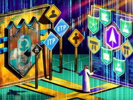 Illustration eines Marketers an einer Kreuzung: Auf der einen Seite ein kaputtes Facebook Pixel, umgeben von Browser-Blockern, auf der anderen ein leuchtender Server, der Daten direkt an das Meta-Logo sendet. Überall technische Symbole und Warnzeichen.