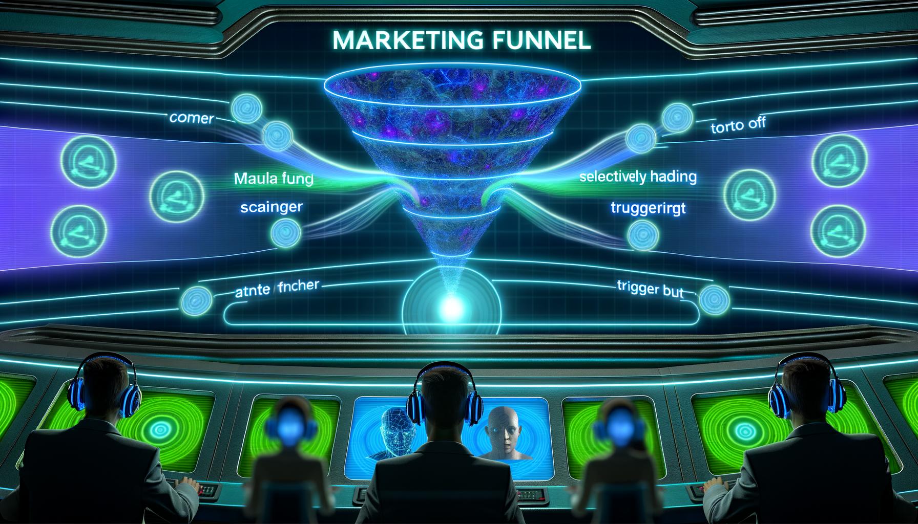 Content-Team arbeitet in moderner Umgebung an Laptops und Bildschirmen mit Workflows, Diagrammen und Notizen.