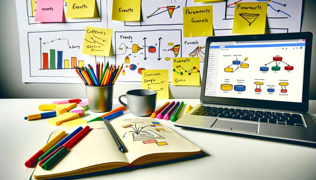 Abstrakte Illustration eines Servers mit leuchtenden API-Datenströmen, verbunden mit Oberflächen für Website, Mobile-App, Smart Device und Voice Assistant, ergänzt durch Icons für Sicherheit, Automatisierung und Skalierbarkeit.