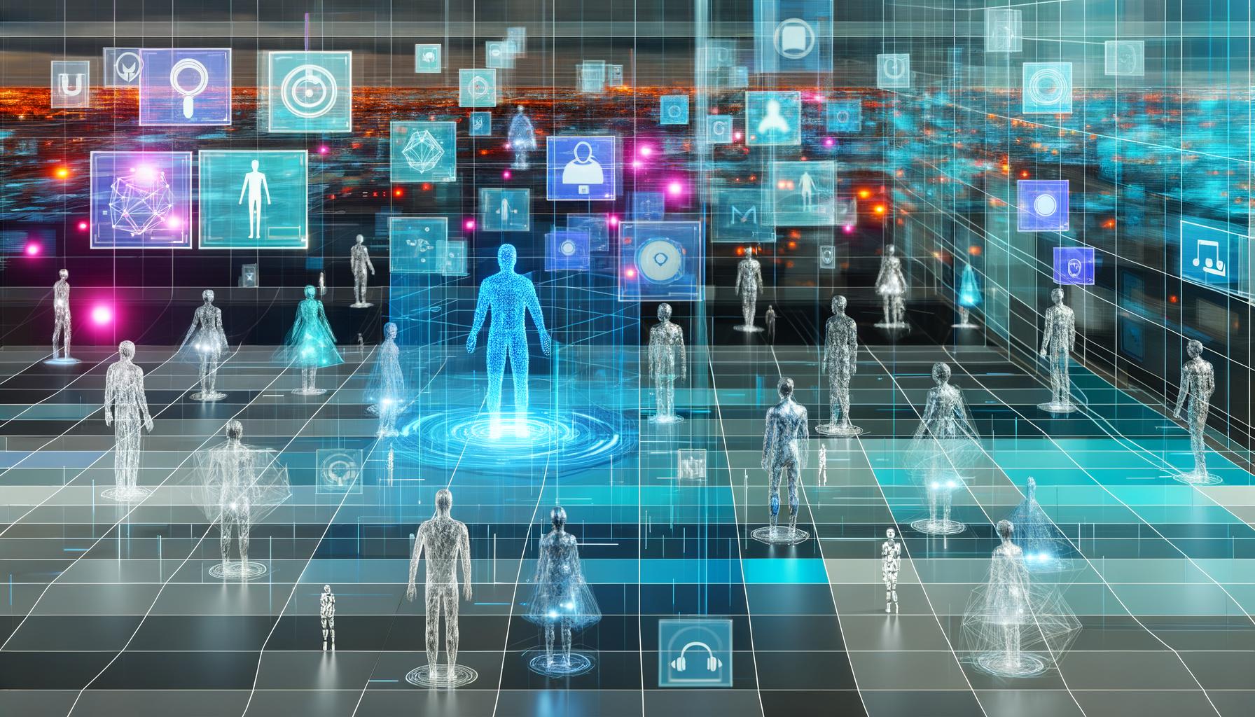 Team untersucht in einem modernen Büro vernetzte, digitale Prozessabläufe mit Make, Zapier, Power Automate und n8n auf transparenten Bildschirmen. Im Vordergrund Prozessanalyse-Notizblock und Laptop mit Workflow-Diagrammen.