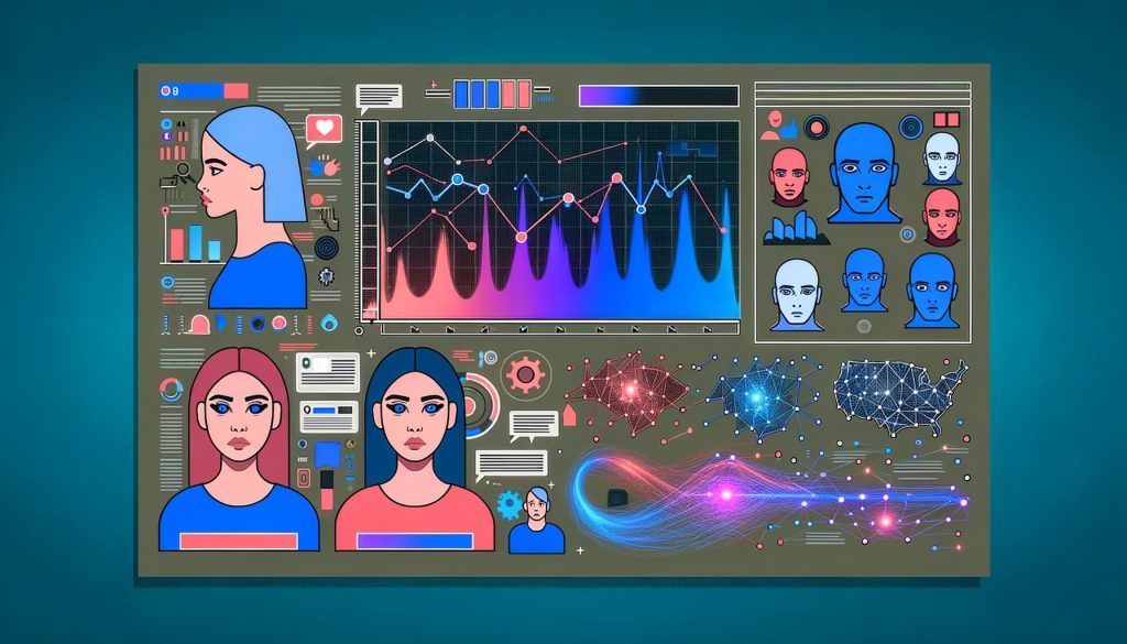 Futuristischer Arbeitsplatz mit mehreren Monitoren, die LinkedIn API-Dokumentation, Code, Analytics und automatisierte Workflows zeigen. Sichtbar sind Personalisierungsvariablen und Hinweise zur Einhaltung von LinkedIn-Richtlinien.