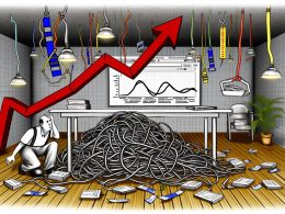 Illustration eines chaotischen Kabelgewirrs unter einem Schreibtisch, erschwerter Zugang für Suchmaschinen-Crawler durch verworrene Menüs und defekte Navigation.