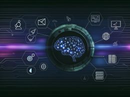 Titelgrafik mit abstrahiertem neuronalen Netz, leuchtenden Linien, Marketing- und Technik-Icons auf dunkelblau-violettem Hintergrund.