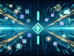 Collage aus Illustrationen zu Webhooks: Datenströme auf digitaler Autobahn, Webhook-Verknüpfung zwischen Sender und Empfänger, Vorteile und Risiken, Schritt-für-Schritt-Anleitung, Best Practices, Security-Monitoring sowie praxisnahe Automationsbeispiele.