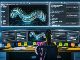 Data Engineer vor Multi-Monitor-Setup mit geöffnetem Airbyte Scheduler, API-Flussdiagrammen, Echtzeit-Sync-Metriken und Monitoring-Notizen im modernen Büro