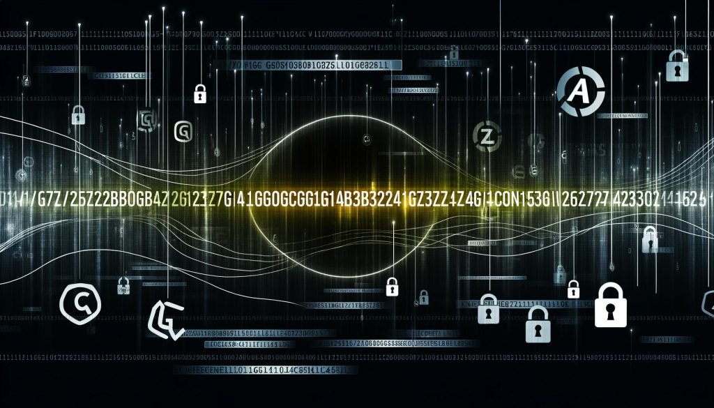 Modernes Titelbild mit leuchtender Analytics-ID, umgeben von digitalen Tracking-Codes, Datenströmen und Analytics-Logos auf dunklem Technologiehintergrund mit Consent- und Datenschutzsymbolen