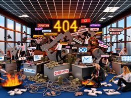 Stilisierte Szene eines digitalen Content-Strategie-Teams an Arbeitsplätzen mit Dashboards, Kanban-Boards, SEO-Analysen, Keyword-Cluster und Tool-Logos für effizienten Workflow.