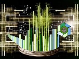Abstrakte Illustration eines kräftigen Bambus, der nahtlos in Datenströme, binäre Codes und digitale Architektur übergeht, flankiert von SEO-relevanten Grafiken und asiatischen Kalligrafie-Elementen.