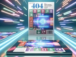 Modernes Facebook-Interface auf Smartphone und Tablet mit bunten Interaktions-Elementen, Lead-Formularen und transparenten Datenströmen vor futuristischem Hintergrund.