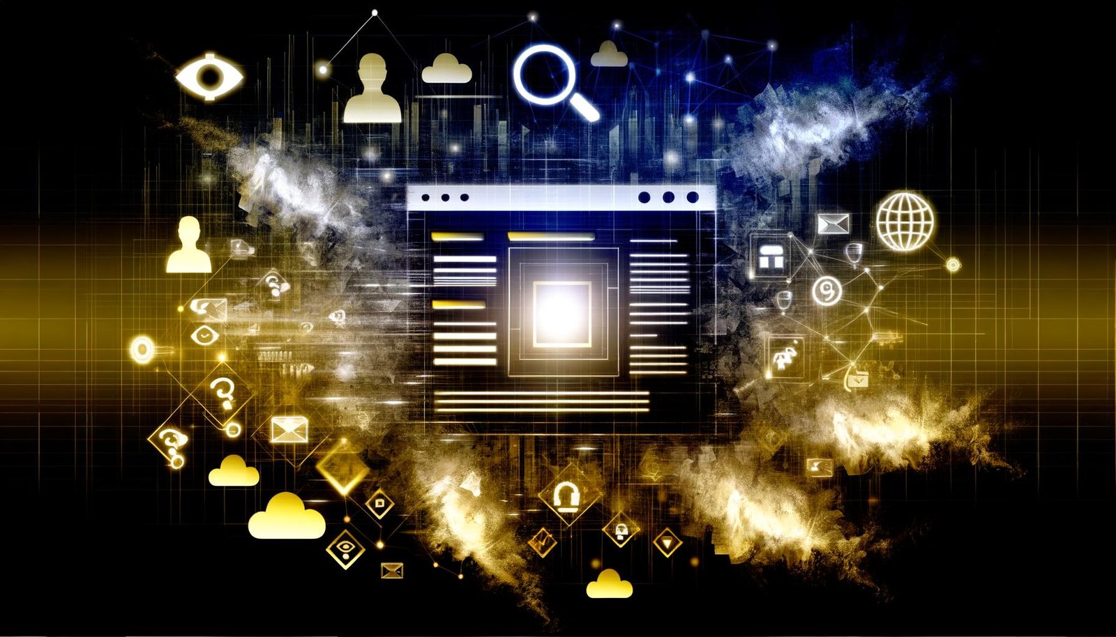 Titelgrafik einer Tech-Magazin-Website mit Dashboard, Datencharts, Klickpfaden, Nutzer-Avataren und goldenen Third-Party-Cookies, die sich auflösen, daneben First-Party-Daten-Icons in modernen Farben.