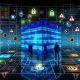 Verschiedene Cybersecurity-Szenen mit digitalen Schutzschilden um ein Firmengebäude, Bedrohungsmodell-Landkarten, technischen und organisatorischen Sicherheitsmaßnahmen, Prozessworkflows, Kontrollräumen mit Überwachungs- und Sicherheitstools sowie Teams während der Incident Response.