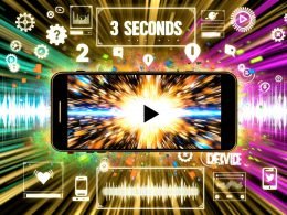 Smartphone mit grellem X Reel Start, dominante Farben, auffälliger Text und Algorithmus-Grafiken, TikTok- und Instagram-Logos im Hintergrund
