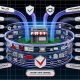 Moderne, dynamische Darstellung einer typischen E-Commerce-Tracking-Landschaft 2024 mit Shop-Frontend, Datenströmen, Server-Side-Tracking, Analytics-Tools, Privacy- und Cloud-Icons sowie Browser-Schutzmechanismen.