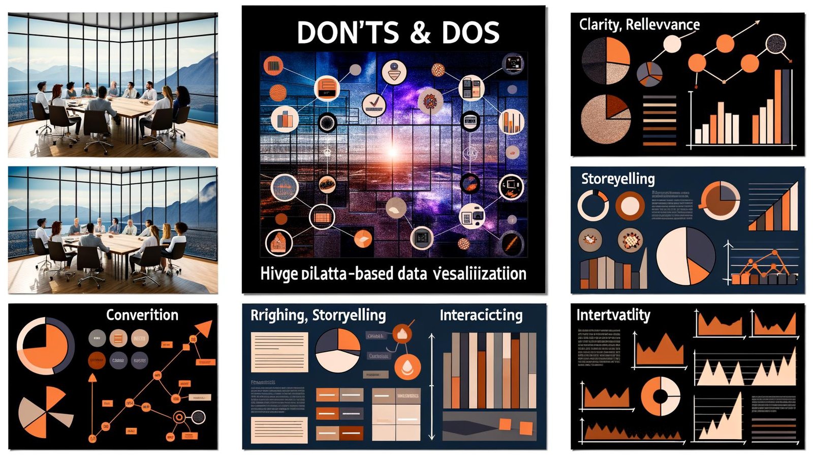 Offener, digital inspirierter Arbeitsplatz mit modernen Dashboards, Marketers und Analysten diskutieren über eindrucksvolle Datenvisualisierungen und Business-Strategien am Puls der Zeit.