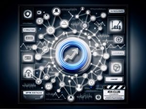 Modernes Titelbild einer schematischen Website-Architektur mit vernetzten Datenpunkten, organischen Datenströmen und Icons für Analytics, Tag-Management, Datenschutz sowie serverseitiges Tracking im dunklen Farbschema.