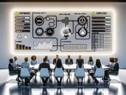 Digitales Marketing-Team analysiert Performance-Kennzahlen, Datenquellen und APIs an leuchtenden Dashboards in einem modernen Büro.