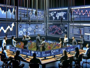 Digitales Marketingteam analysiert in einem Technik-Kontrollraum umfassende Kampagnen-Attributionsdaten auf mehreren großen Bildschirmen, umgeben von Tracking-Tools und Datenschutzhinweisen.