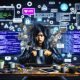 Frustrierter Content Creator an chaotischem Schreibtisch mit Monitoren voller Daten und Fehlermeldungen, umgeben von schwebenden Plug-in-Logos und zerbröckelnden Blockchain-Symbolen, im Hintergrund ein Dschungel aus DSGVO- und Consent-Popups.