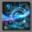 Futuristisches, dynamisches Titelbild mit moderner Chat-Oberfläche, KI-Elementen, Datenströmen, KPI- und Datenschutzsymbolen vor flackerndem Code und leuchtenden Neonakzenten