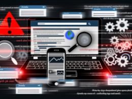 Modernes Cover mit Laptop und Joomla-Backend, rote Warn-Dreiecke, SEO-Symbole und unscharfe Hinweise auf Meta-Tags, URL-Struktur und mobile SEO. Weitere Motive: technische Joomla-Hürden, mobiles SEO-Problem mit Alarm-Symbolen, Schritt-für-Schritt-Setup am Schreibtisch, diverse SEO-Analysetools und eine kämpferische Webmaster-Szene vor einer leuchtenden Suchmaschine.