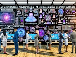 Hightech-Marketing-Arbeitsplatz: Diverses Team optimiert ML-Modelle, Datenpipelines und Echtzeit-Customer-Journeys an großen Bildschirmen; KI-generierte Inhalte, Server‑Side‑Tagging, Consent-Checks und Sicherheitssymbole; Whiteboards mit KPIs und Compliance-Workflows.