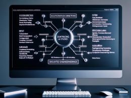 Großer Monitor mit Google AI Studio: Dashboard mit Systeminstruktionen, JSON-Schemata und Prompt-Tools; Flowchart verknüpft Datenquellen, Gemini 1.5 Pro/Flash und Marketing-Assets; sichere, automatisierte Workflows.