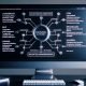 Großer Monitor mit Google AI Studio: Dashboard mit Systeminstruktionen, JSON-Schemata und Prompt-Tools; Flowchart verknüpft Datenquellen, Gemini 1.5 Pro/Flash und Marketing-Assets; sichere, automatisierte Workflows.