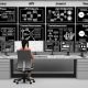 Analyst in einem High-Tech-Büro vor digitalen Dashboards mit Datenflüssen, API-Endpunkten, Consent-Management und Segmentierungsdiagrammen; Whiteboard mit Event-Schemata und Journey-Diagrammen; dezente Omnichannel-Icons.