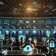 Futuristischer Kontrollraum mit leuchtenden Dashboards: diverses Team überwacht automatisierte Feedback-Kanäle; Roboterarme und Algorithmen priorisieren Signale; Echtzeit-Alerts, Sentimentanalyse, NPS, CSAT, Churn und DSGVO-Symbol sichtbar.