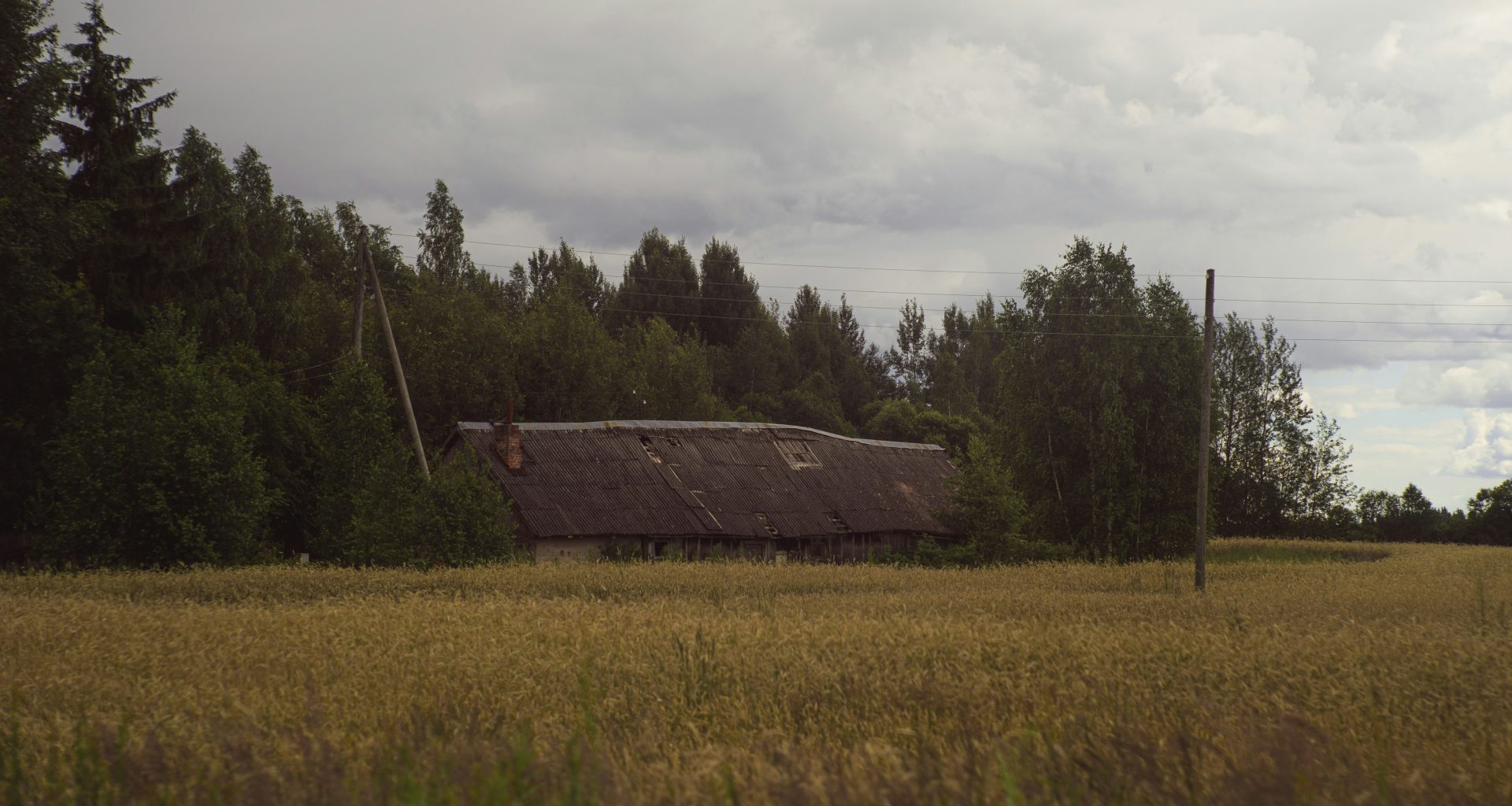 braunes-holzhaus-auf-grunem-grasfeld-unter-grauem-himmel-Vol9CIJNVos