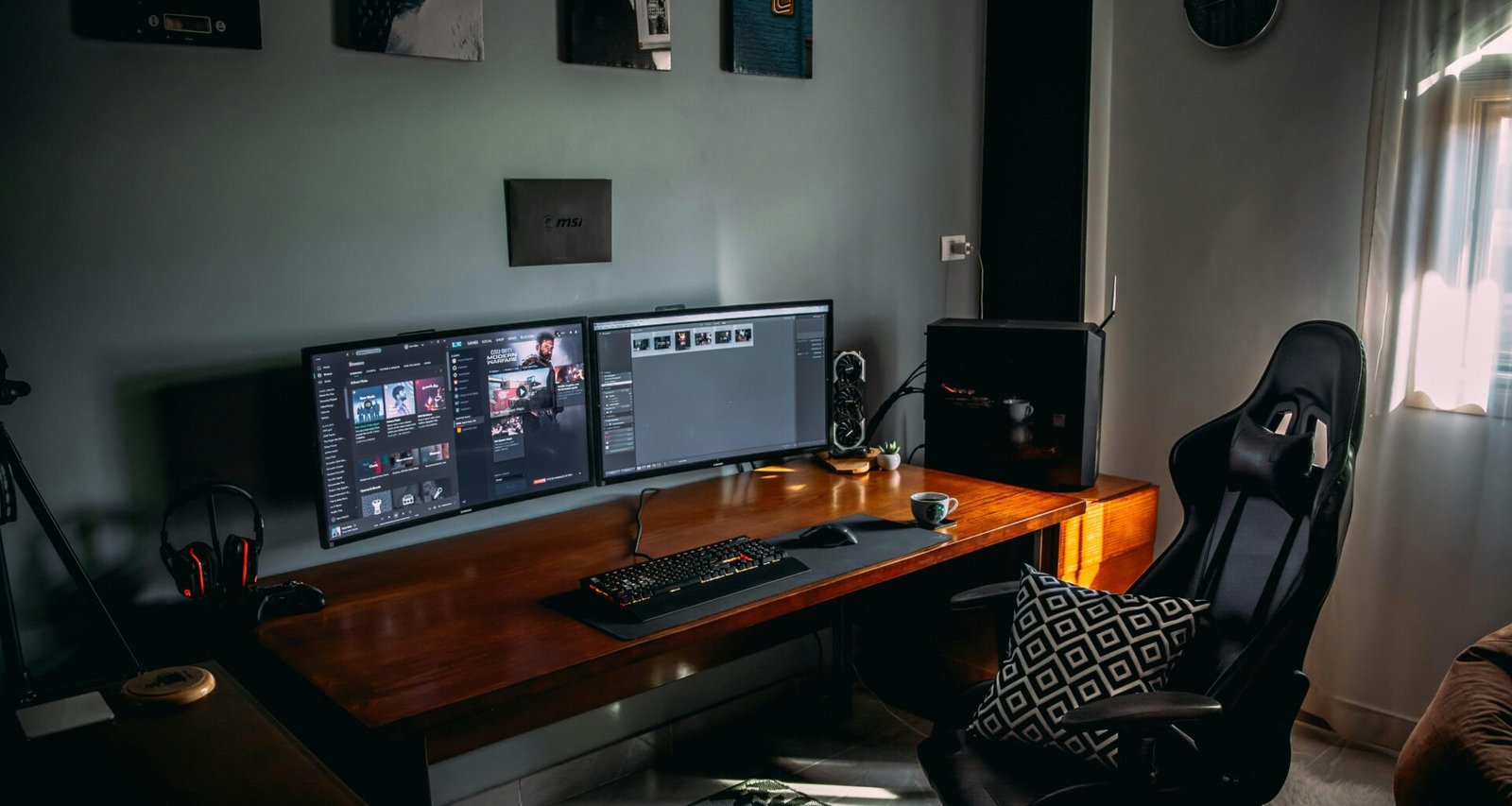 Dashboard-Ansicht der Buffer Social Media Management Plattform auf einem Laptop