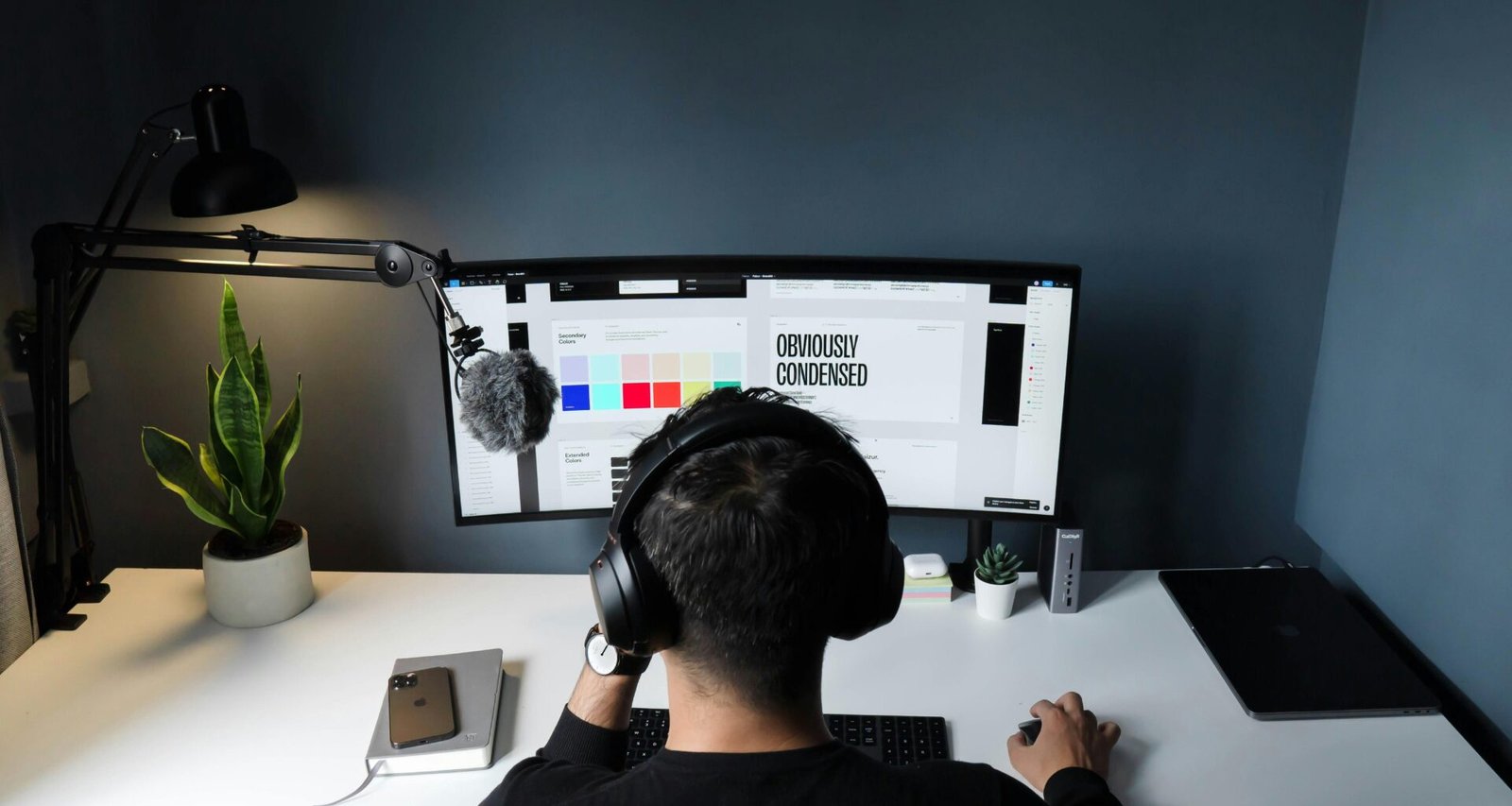Dashboard von Buffer mit geplanten Social-Media-Beiträgen und Analysetools auf einem Laptop-Bildschirm