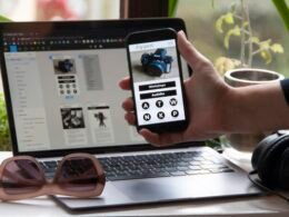 Buffer Dashboard mit Social Media Analyse und Planungstools auf einem Computerbildschirm