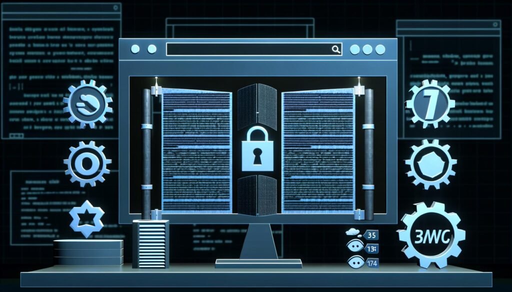 Moderne Website im dunklen Modus mit zentraler Paywall-Schranke und Symbolen für unterschiedliche Paywall-Modelle – Hard Paywall, Soft/Metered, Freemium und Dynamic – sowie technische Details im Design.