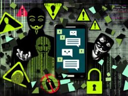 Collage zur EU-Chatkontrolle mit Smartphone, Überwachungssymbolen, zerbrochenen Schlüsseln, Politikern und Tech-Konzernen im düsteren Matrix-Stil.