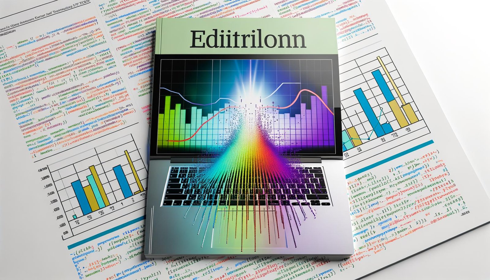 Modernes Editorial-Titelbild mit stylischem Laptop, auf dessen Bildschirm ein farbenfrohes und komplexes Matplotlib-Diagramm zu sehen ist. Verblasste Excel-Balkendiagramme werden durch das leuchtende Chart überstrahlt. Im Hintergrund Python-Code und das 404-Magazin-Logo.