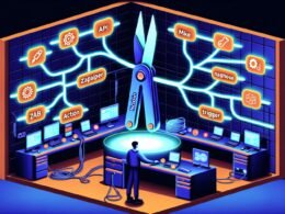 Vielschichtige Illustrationen von Notion-Automatisierungsworkflows, Werkzeugen wie Zapier, Make und n8n, einer kreativen Step-by-Step-Prozessgrafik sowie einem kontrastreichen Vergleich chaotischer und automatisierter Workflows.