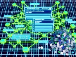 Futuristische Website-Architektur mit klar verbundenen Pillar Pages, Themenclustern und modernen SEO-Elementen im Kontrast zu alten, chaotischen SEO-Methoden.