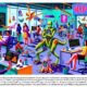 Magazin-Cover mit dynamischer Büroszene: Menschen und KI-gestützte Roboter arbeiten zusammen, während unter einem Roboterfuß zerrissene Papierdrachen liegen und ein 404-Fehlerzeichen im Hintergrund erscheint.
